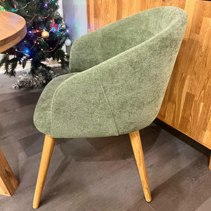 Chaise en bois massif de chêne Ana, revêtement - VESKOR