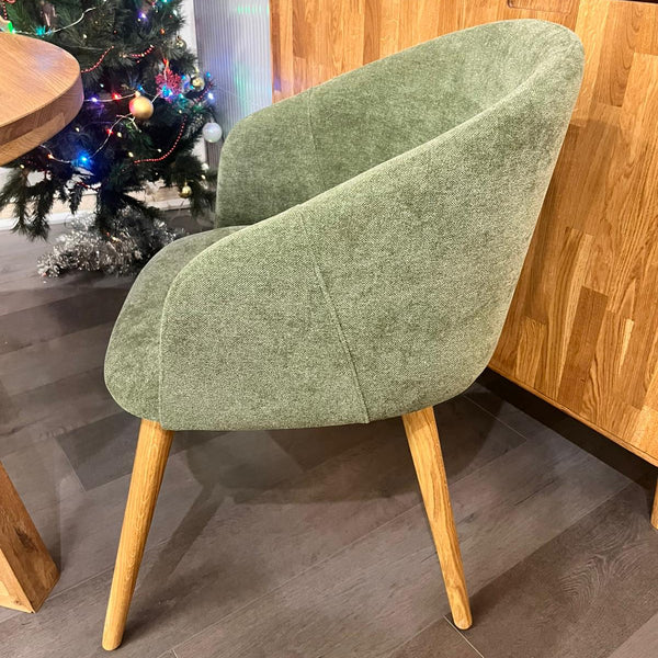 Chaise en bois massif de chêne Ana, revêtement - VESKOR