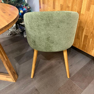 Chaise en bois massif de chêne Ana, revêtement - VESKOR