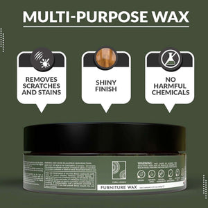 CURA LIGNUM - Cire pour meubles à base de cire d'abeille. Couleur: incolore - Fabriquée en Allemagne