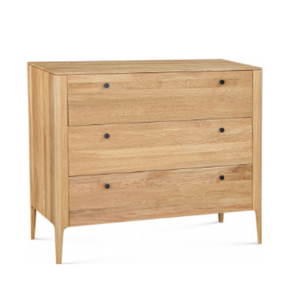 Commode en bois massif de chêne Narvik 3 - 110 х 45 х 90 cm - VESKOR