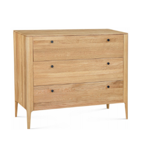 Commode en bois massif de chêne Narvik 3 - 110 х 45 х 90 cm - VESKOR