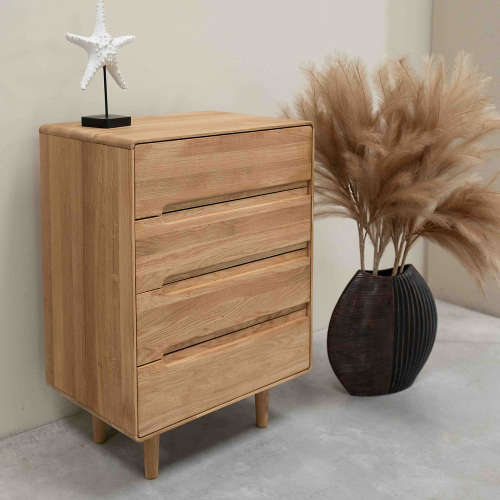 Commode en bois massif de chêne AMANDI - VESKOR