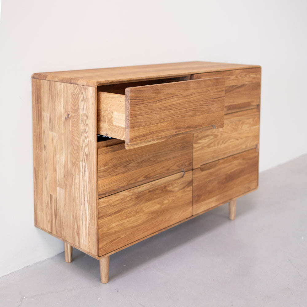 Commode en bois massif de chêne AMANDI 4 - VESKOR