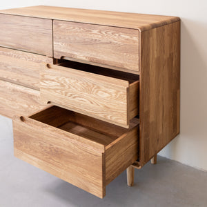 Commode en bois massif de chêne AMANDI 4 - VESKOR