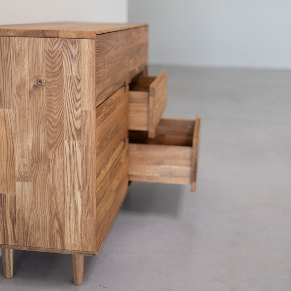 Commode en bois massif de chêne AMANDI 4 - VESKOR