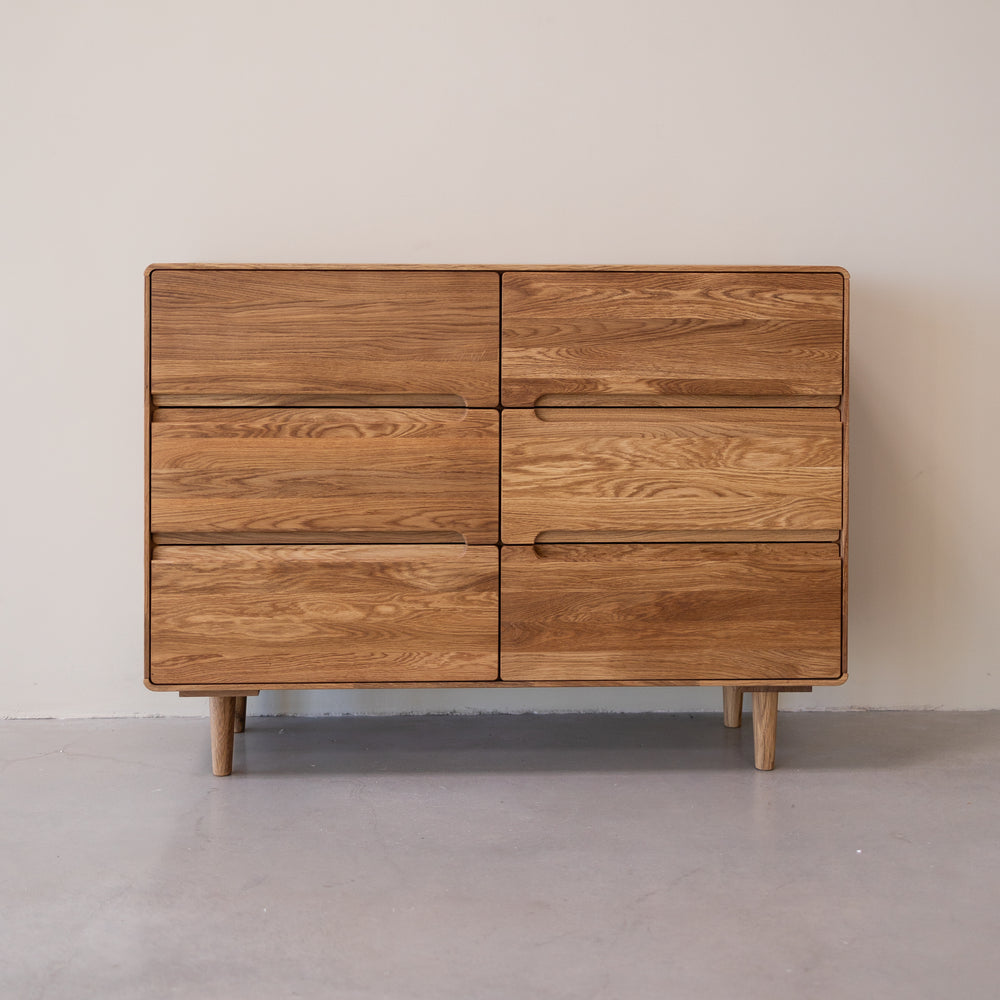 Commode en bois massif de chêne AMANDI 4 - VESKOR