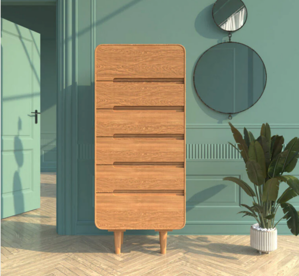 Commode en bois massif de chêne AMANDI 6 - VESKOR