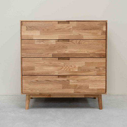 Commode en bois massif de chêne style scandinave Roble.Store