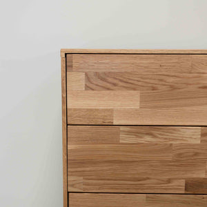 Commode en bois massif de chêne style scandinave Roble.Store