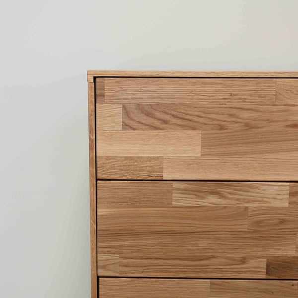 Commode en bois massif de chêne style scandinave Roble.Store