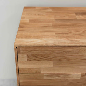 Commode en bois massif de chêne style scandinave Roble.Store