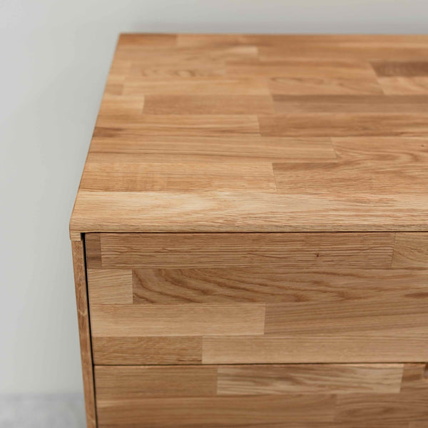 Commode en bois massif de chêne style scandinave Roble.Store