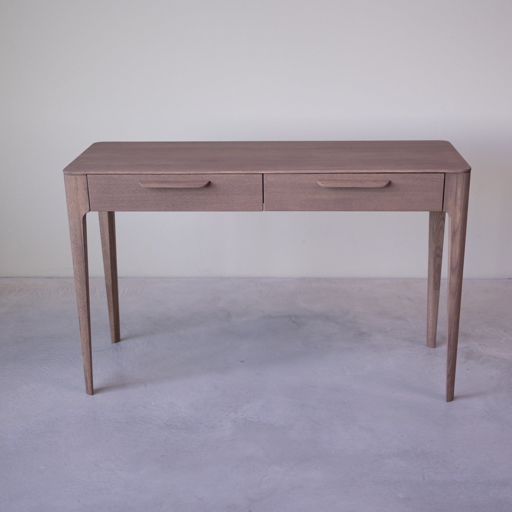 Bureau console en bois massif de chêne Atlanta
