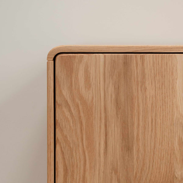 Meuble TV en bois massif de chêne AMANDI - VESKOR