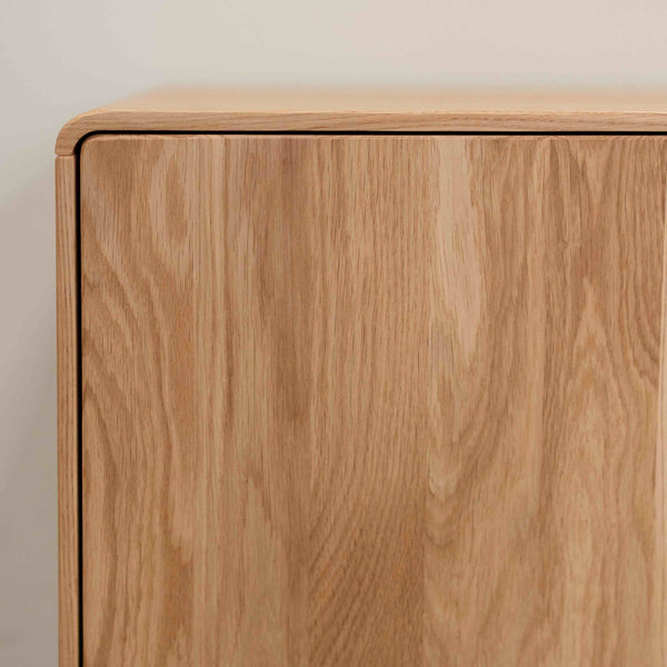 Meuble TV en bois massif de chêne AMANDI - VESKOR