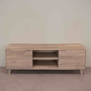 Meuble TV en bois massif de chêne durable style scandinave