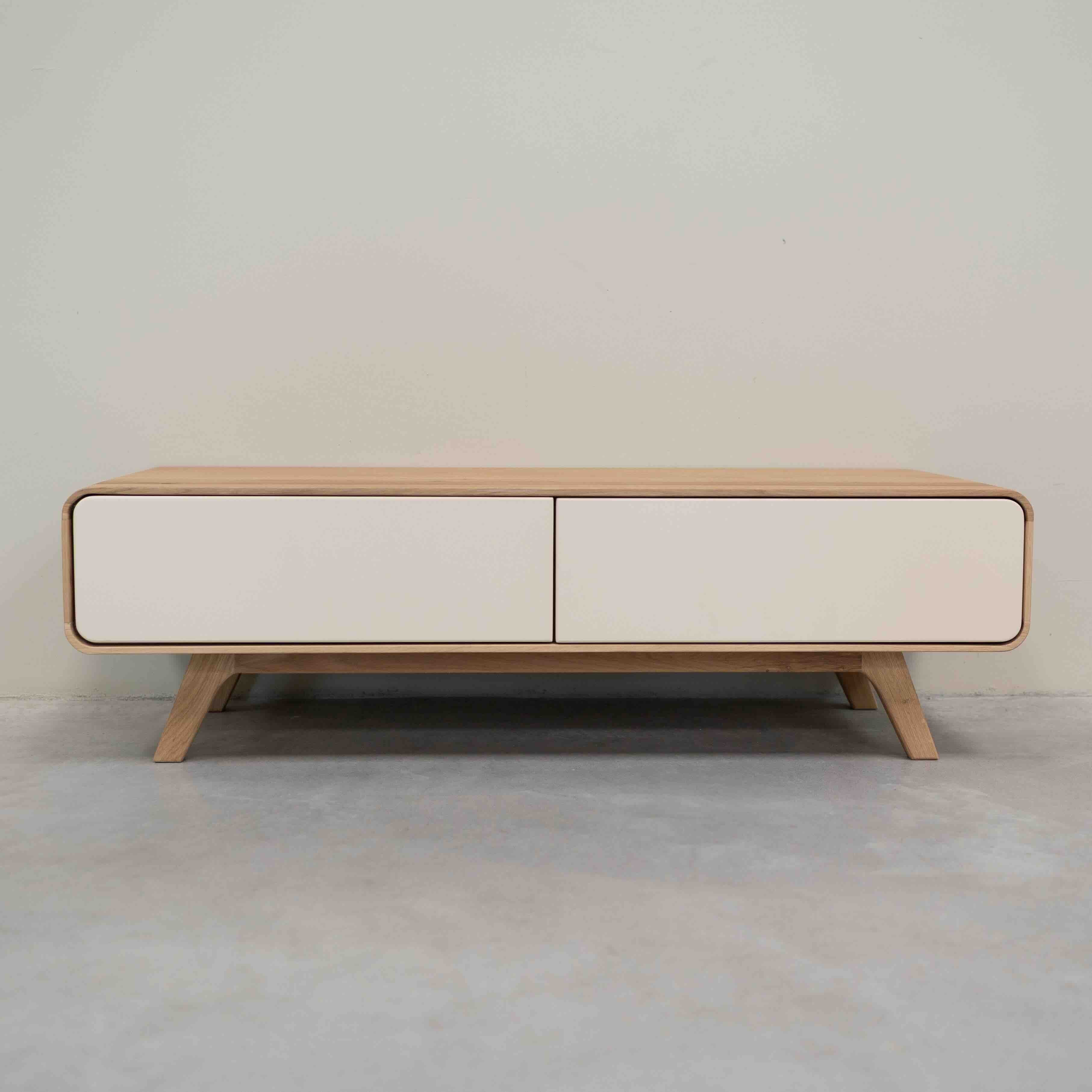 Meuble TV en bois massif de chêne durable