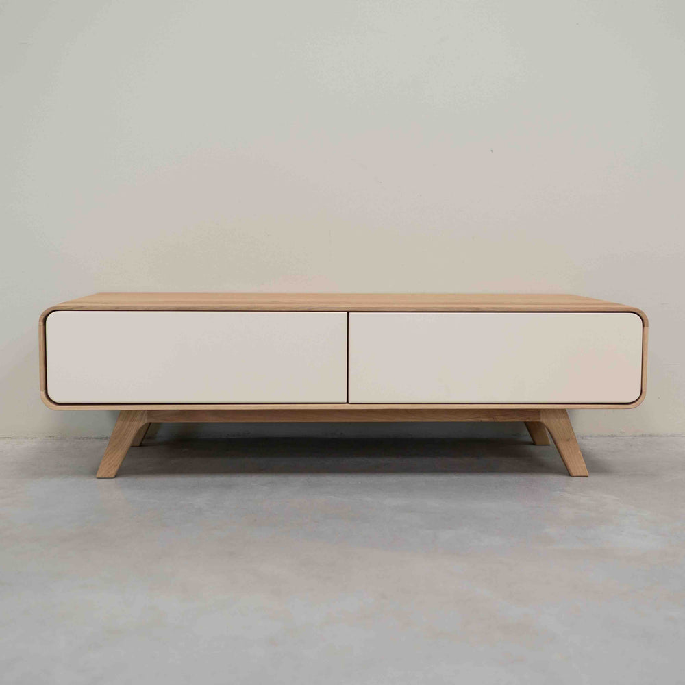 Meuble TV en bois massif de chêne durable