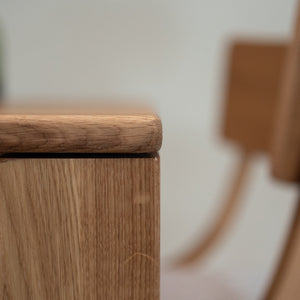 Table à manger en bois massif de chêne Mauritz 4 – 120/140/160/180 x 80/90 x 75 cm - NordicStory