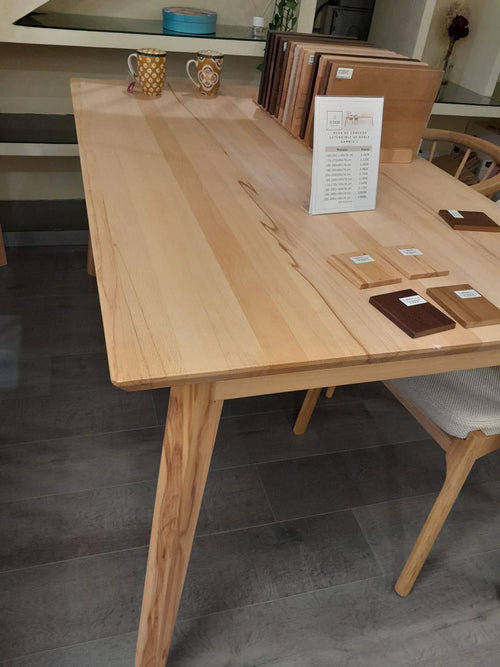Table à manger extensible en bois massif avec 2 rallonges KAMBIO 2 - KARPIS
