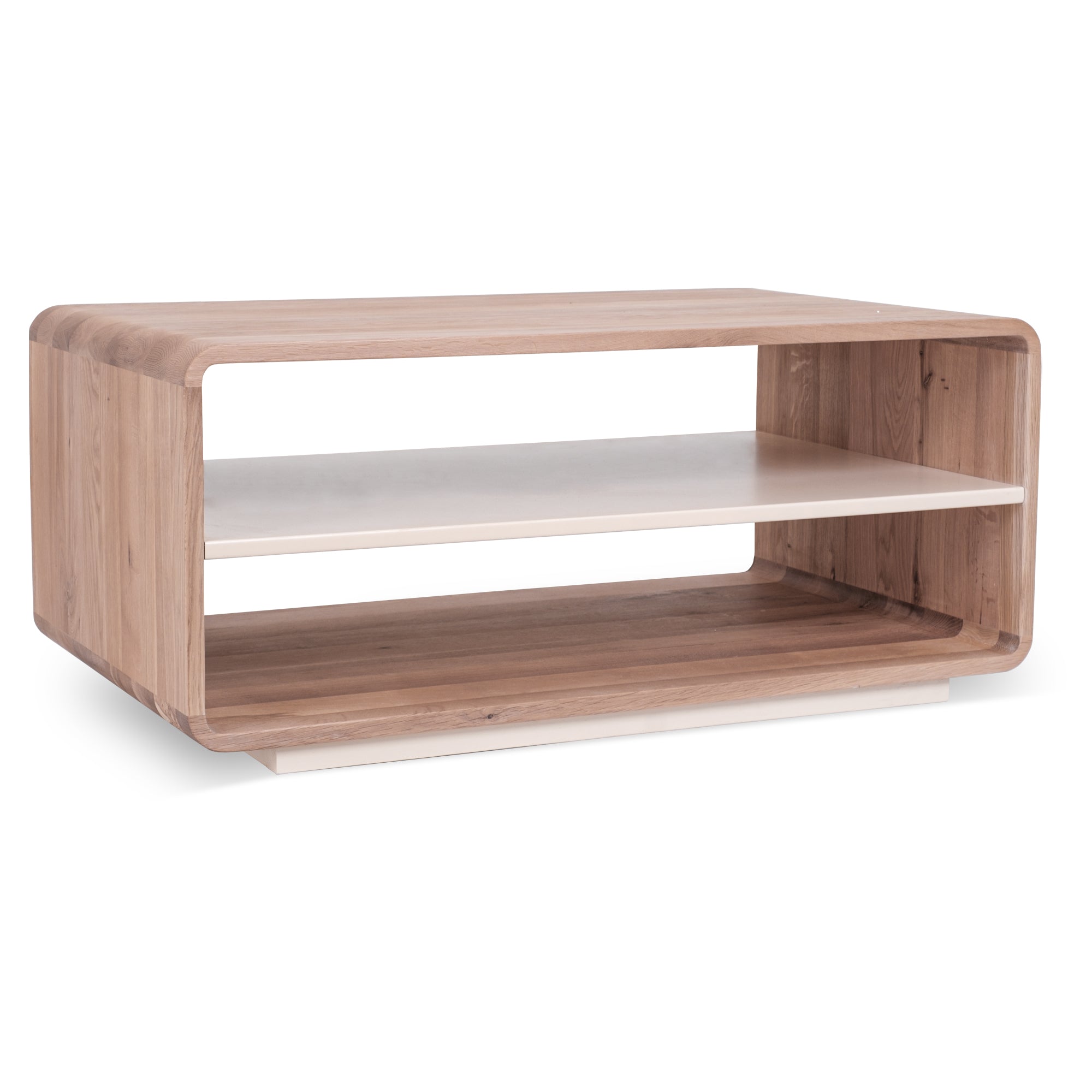 Table basse en bois massif de chĂȘne Oslo