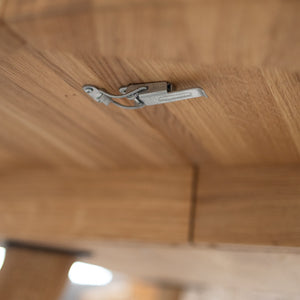 Table à manger ronde extensible en bois massif de chêne Léa – 120-170 x 120 x 76 cm / 140-190 x 140 x 76 cm - VESKOR