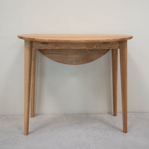 Table à manger ronde extensible en bois massif de chêne Luna - VESKOR