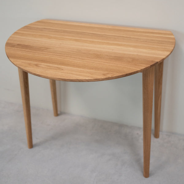 Table à manger ronde extensible en bois massif de chêne Luna - VESKOR