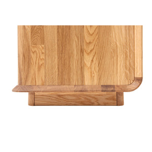 Vitrine en bois massif de chêne Solvig - 100 x 41 x 180 cm - NordicStory