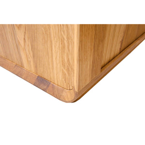 Vitrine en bois massif de chêne Solvig - 100 x 41 x 180 cm - NordicStory