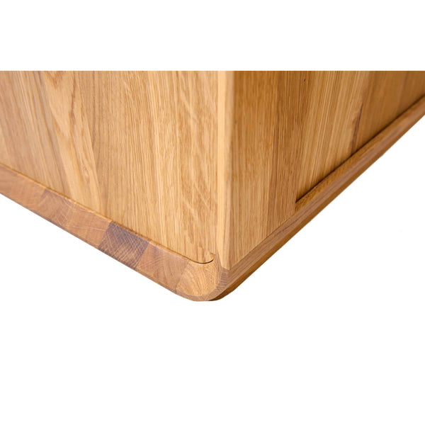 Vitrine en bois massif de chêne Solvig - 100 x 41 x 180 cm - NordicStory