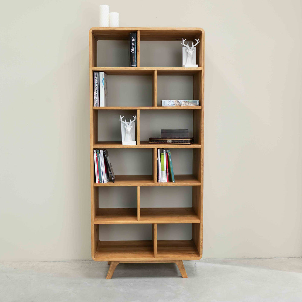 Bibliothèque en bois massif de chêne Genève 2