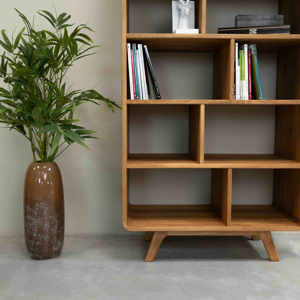 Bibliothèque en bois massif de chêne Genève 2