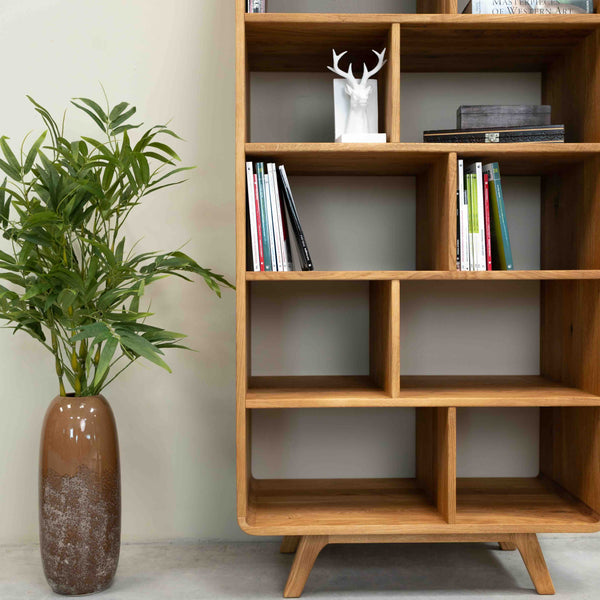Bibliothèque en bois massif de chêne Genève 2