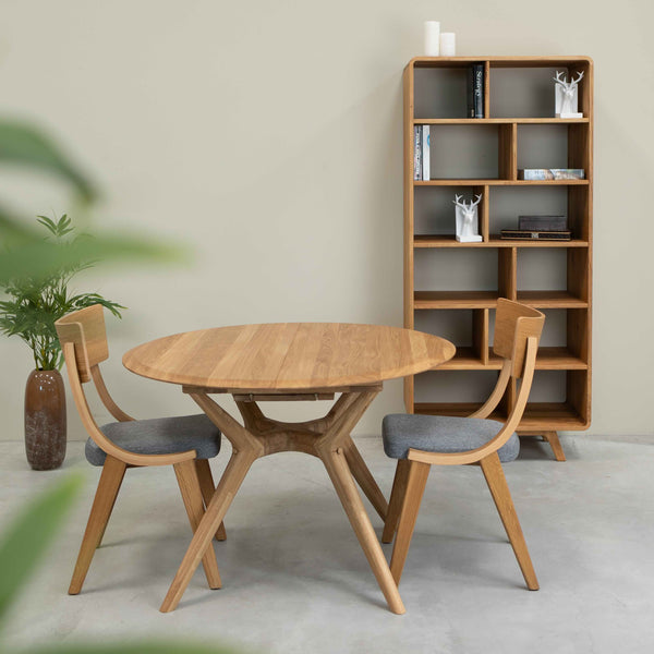 Bibliothèque en bois massif de chêne Genève 2