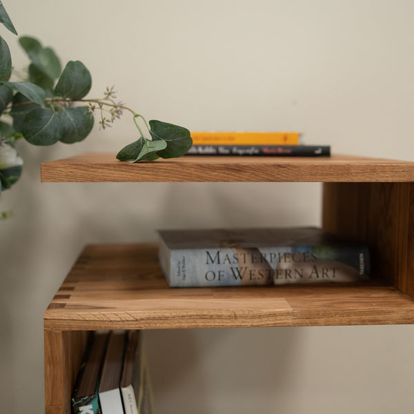 Table d’appoint en bois massif de chêne Sofi – 44 x 44 x 62 cm - NordicStory