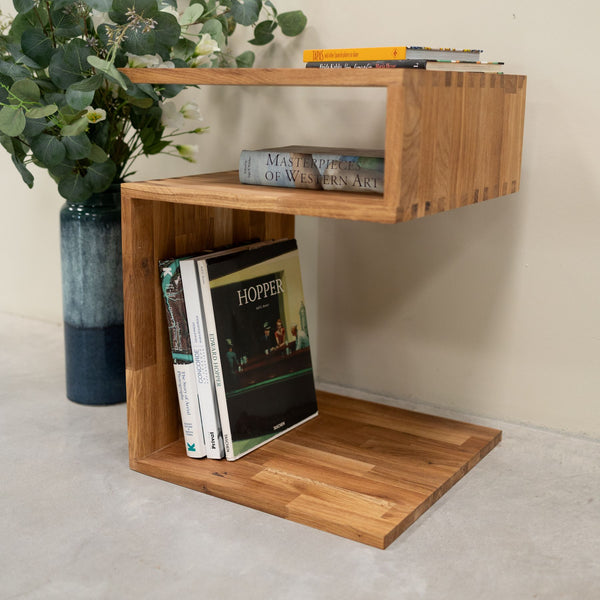 Table d’appoint en bois massif de chêne Sofi – 44 x 44 x 62 cm - NordicStory