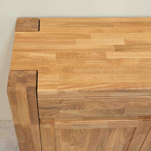 Buffet bahut en bois massif de chêne Balder