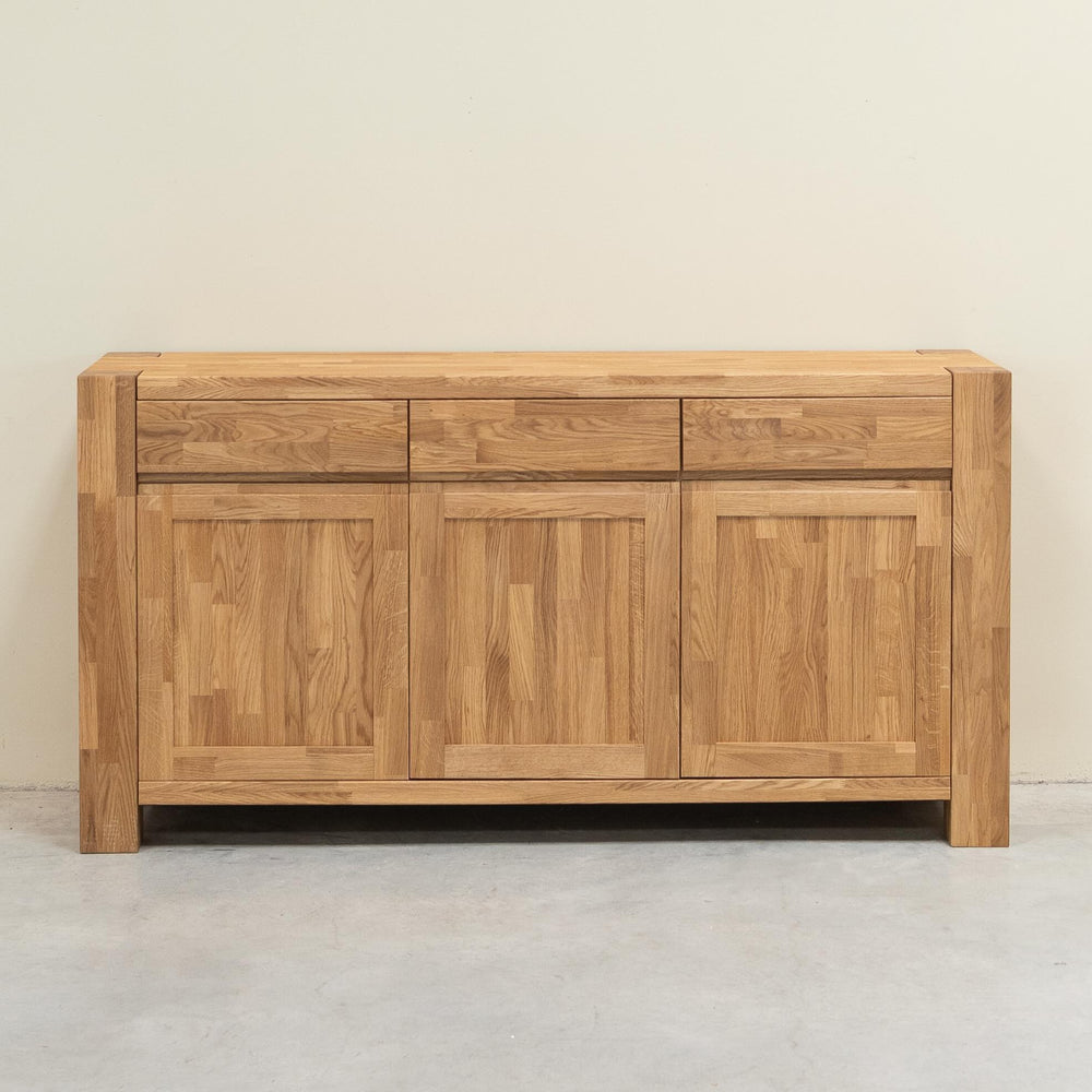Buffet bahut en bois massif de chêne Balder