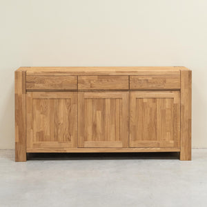 Buffet bahut en bois massif de chêne Balder