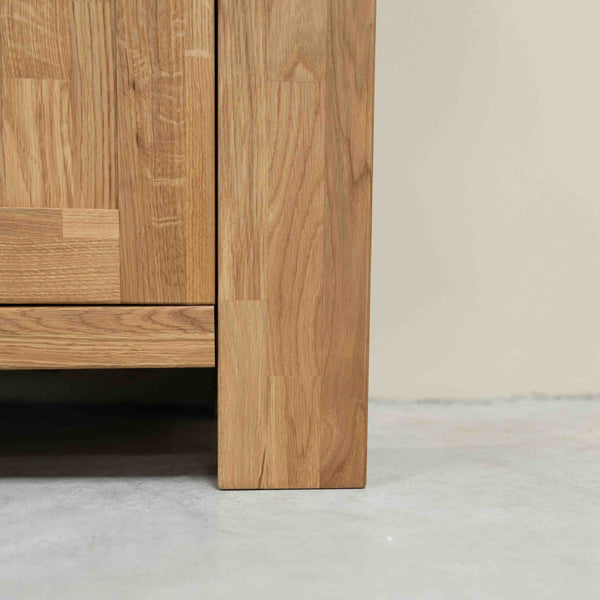 Buffet bahut en bois massif de chêne Balder