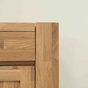 Buffet bahut en bois massif de chêne Balder