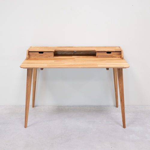 Bureau en bois massif de chêne Ana - 120 x 65 x 84,5 cm - NordicStory