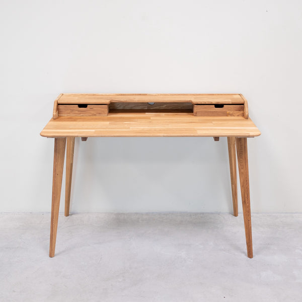 Bureau en bois massif de chêne Ana - 120 x 65 x 84,5 cm - NordicStory