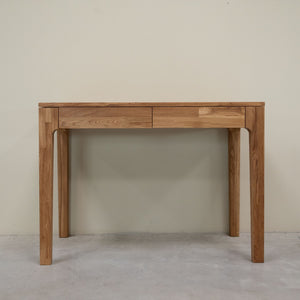 Bureau console en bois massif de chêne Axel I – 105 x 55 x 76 cm - NordicStory