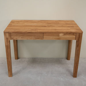 Bureau console en bois massif de chêne Axel I – 105 x 55 x 76 cm - NordicStory