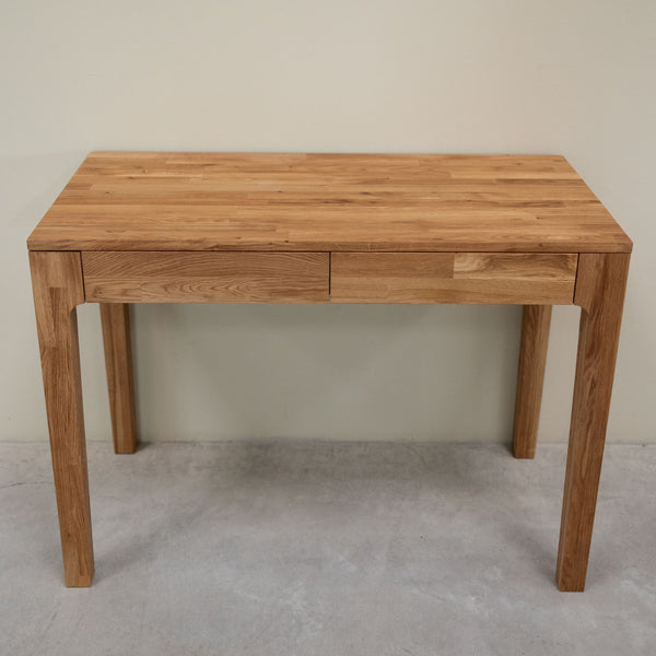 Bureau console en bois massif de chêne Axel I – 105 x 55 x 76 cm - NordicStory