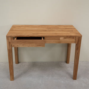 Bureau console en bois massif de chêne Axel I – 105 x 55 x 76 cm - NordicStory