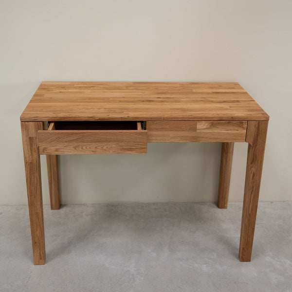 Bureau console en bois massif de chêne Axel I – 105 x 55 x 76 cm - NordicStory